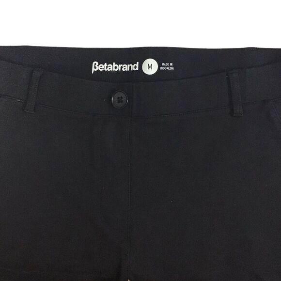 Betabrand Straight-Leg | Classic Dress Pant Yoga Pants (Black) Size Medium - Picture 8 of 10